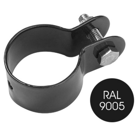 KLEM STEUNPAAL GIA 48MM ZWART RAL 9005