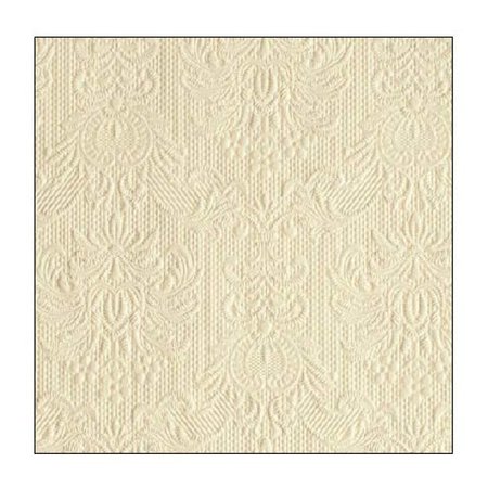 AMBIENTE SERVIETTEN 25CM S/15 ELEGANCE CREME