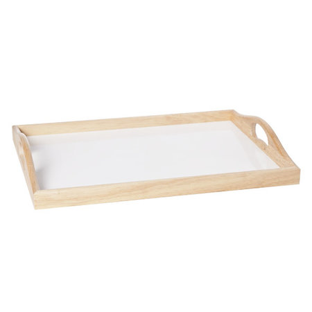 CO&TR DIENBLAD MDF 38X28CM NATUREL/WIT