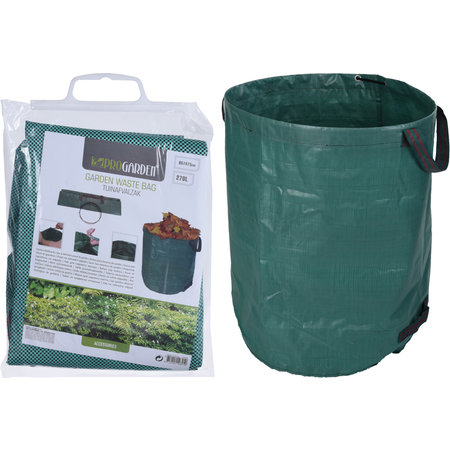 PRO GARDEN TUINAFVALZAK PP 270L D67XH75CM GROEN