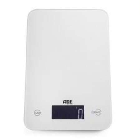 ADE KEUKENWEEGSCHAAL 5KG/1GR ELECTR. SLIM WIT 372160