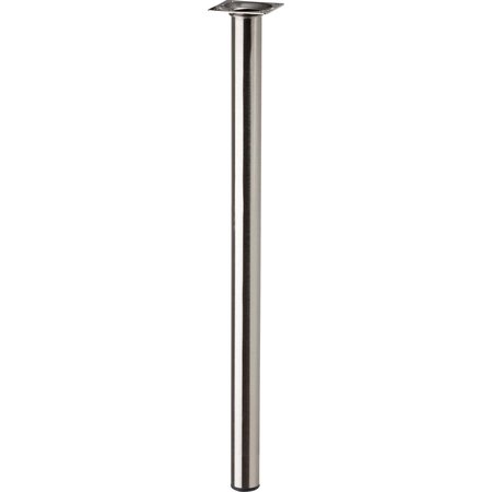 TAFELPOOT METAAL ROND INOX 10CM