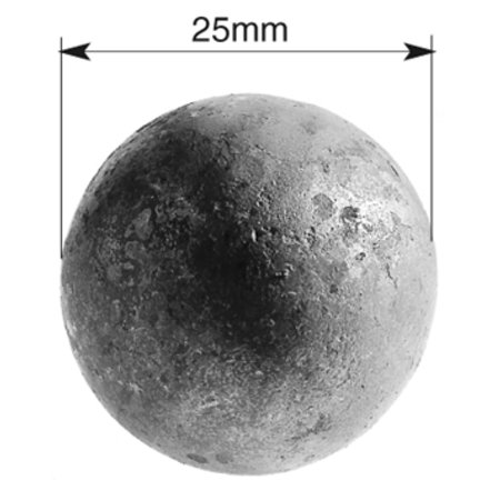 RONDE MASSIEVE BOL 25MM