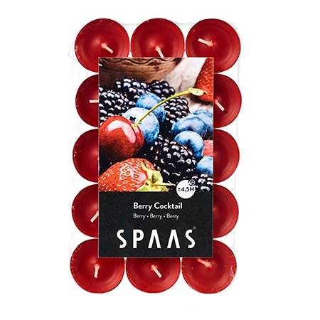 SPAAS THEELICHT +/-4.5U S/30 GEUR BERRRY D.ROOD