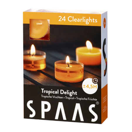 SPAAS THEELICHT CLEARLIGHTS S/24 TROPISCHE VRUCHTE