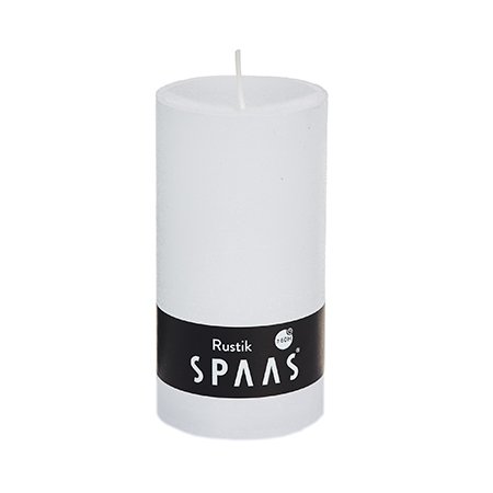 SPAAS KAARS CILINDER RUSTIEK 7X13CM WIT