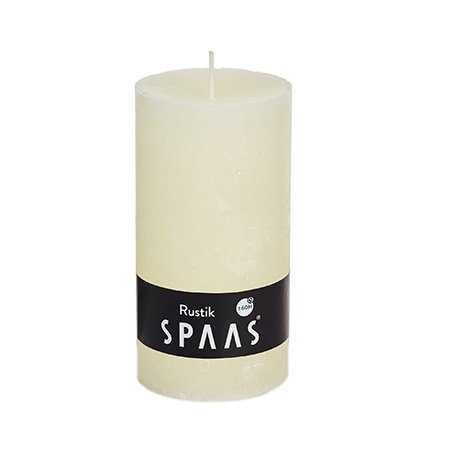 SPAAS KAARS CILINDER RUSTIEK 7X13CM IVOOR