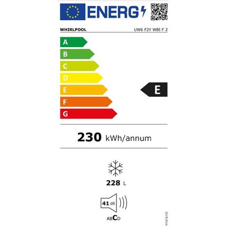 DIEPVRIEZER WHIRLPOOL UW6 F2Y WBI F2 223L