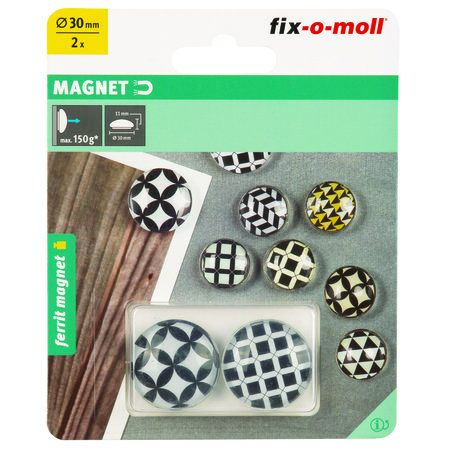 MAGNEET GLAS FERRIET 30MM H.11MM 2ST.