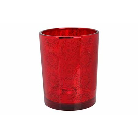 TL-HOUDER GLAS MAROC D10XH12.5CM ROOD