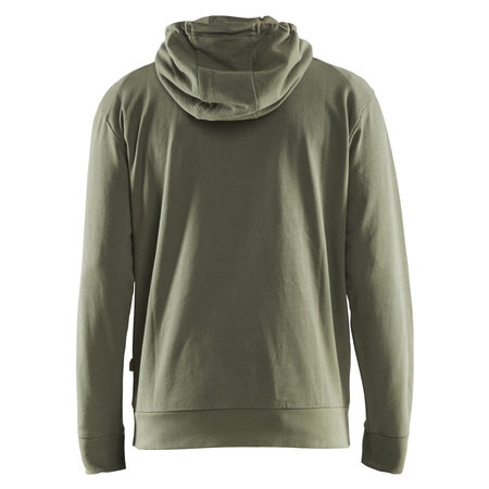 HOODIE BLAKLADER 3D PRINT HERFSTGROEN 3530-1158-4109