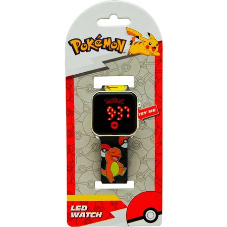 POKEMON LED HORLOGE  (IN.1CR2032)