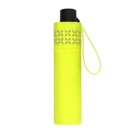 DOPPLER PARAPLU FIBER HAVANNA SAFETY CROSS NEON GEEL