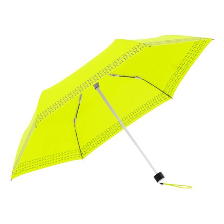 DOPPLER PARAPLU FIBER HAVANNA SAFETY CROSS NEON GEEL