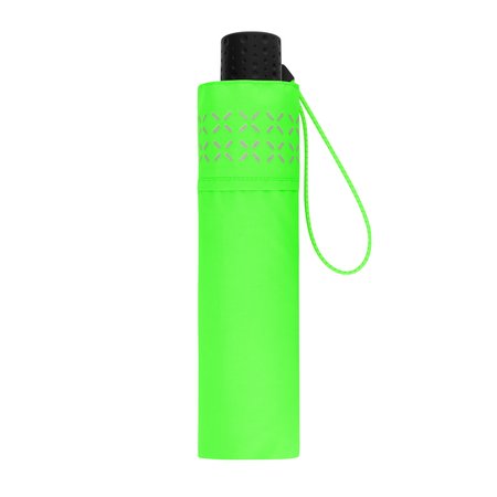 DOPPLER PARAPLU FIBER HAVANNA SAFETY CROSS NEON GROEN