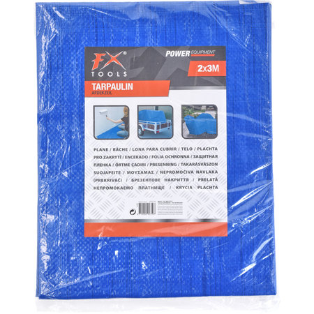 FX-TOOLS DEKZEIL 2X3M BLAUW