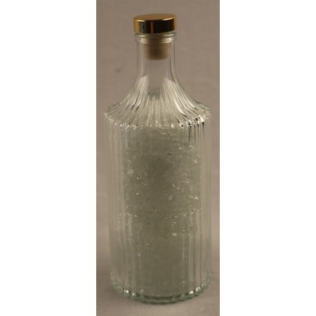 FLES GLAS M/DECO GLASSTEENTJES 500ML TRANSP.