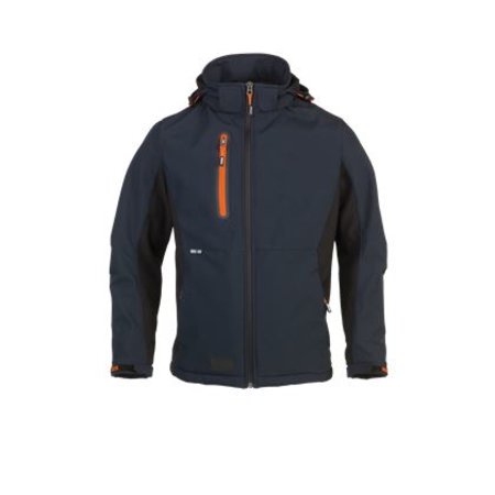 TRYSTAN SOFTSHELL JAS HEROCK MARINE/ZWART