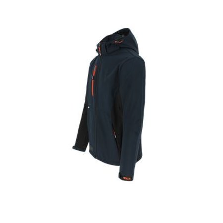 TRYSTAN SOFTSHELL JAS HEROCK MARINE/ZWART