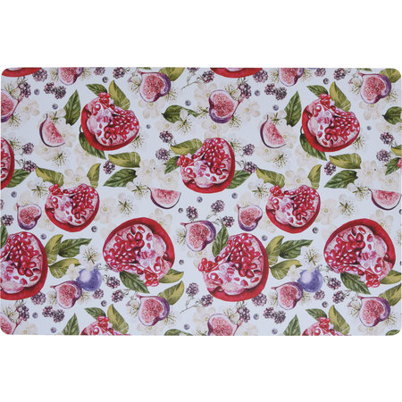 PLACEMAT MDF DECOR FRUIT 4ASS