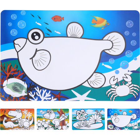 PLACEMAT PP KIDS 43X28MM DIEREN ASS4