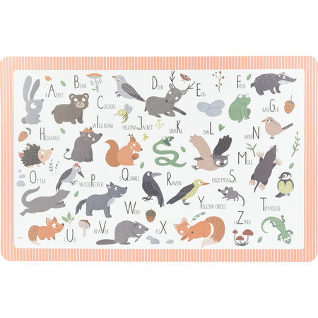 PLACEMAT PP 28.5X43.5CM DIEREN ASS4