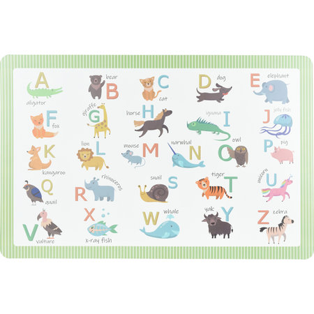 PLACEMAT PP 28.5X43.5CM DIEREN ASS4