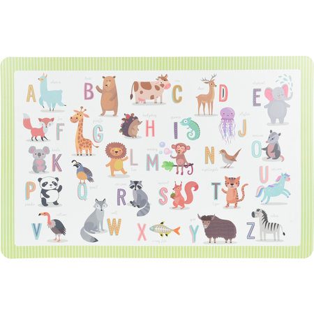 PLACEMAT PP 28.5X43.5CM DIEREN ASS4