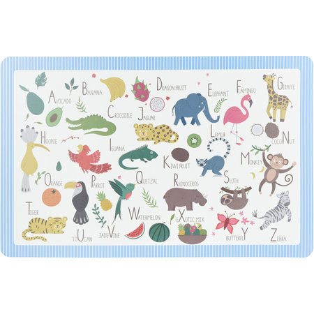 PLACEMAT PP 28.5X43.5CM DIEREN ASS4