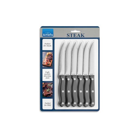 AMEFA STEAKMESSEN SET VAN 6