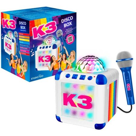 K3 DISCOBOX M/MICROFOON /LUIDSPREKER /LICHT