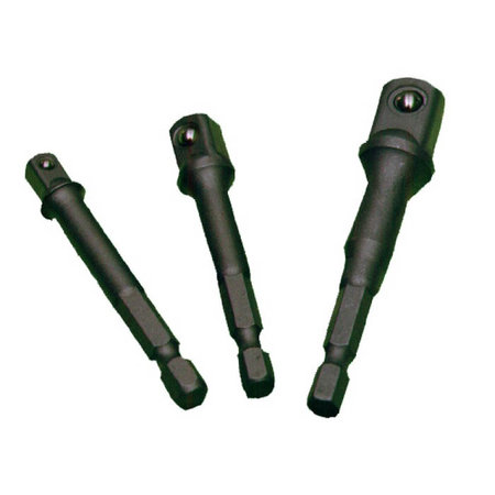 SET ADAPTER VOOR DOPPEN 3 DELIG (1/4-3/8-1/2)