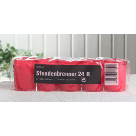 GRAFLICHT URENBRANDER 4X5CM S/5 ROOD